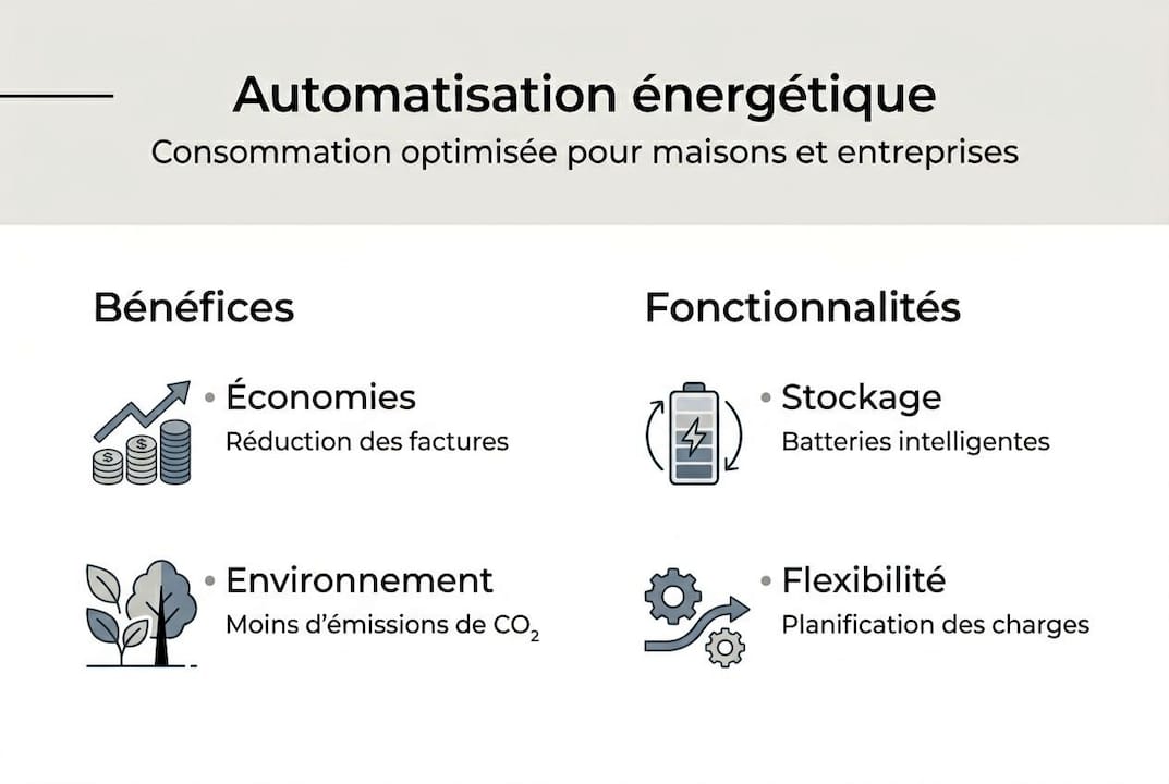 Infographie : comment l’automatisation optimise la consommation énergétique