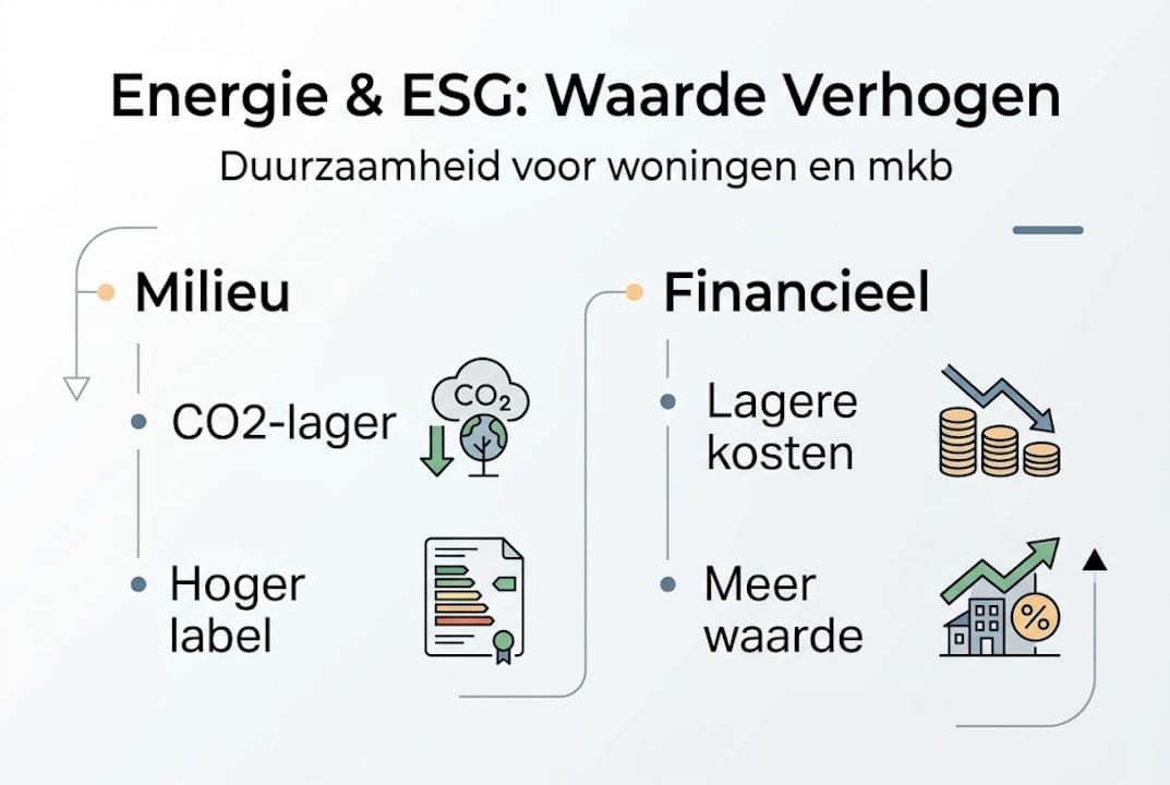 Infographic: de pluspunten van duurzame energie voor ESG-doelstellingen