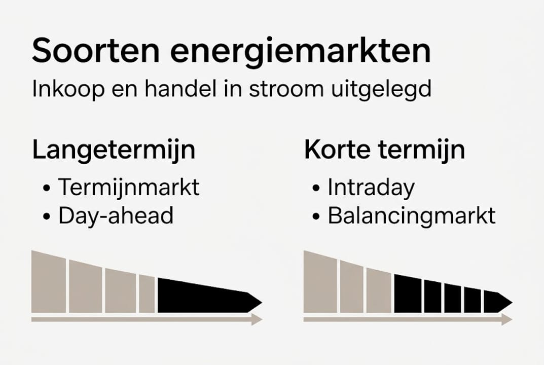 Infographic: Overzicht van de verschillende markten en handel in energie