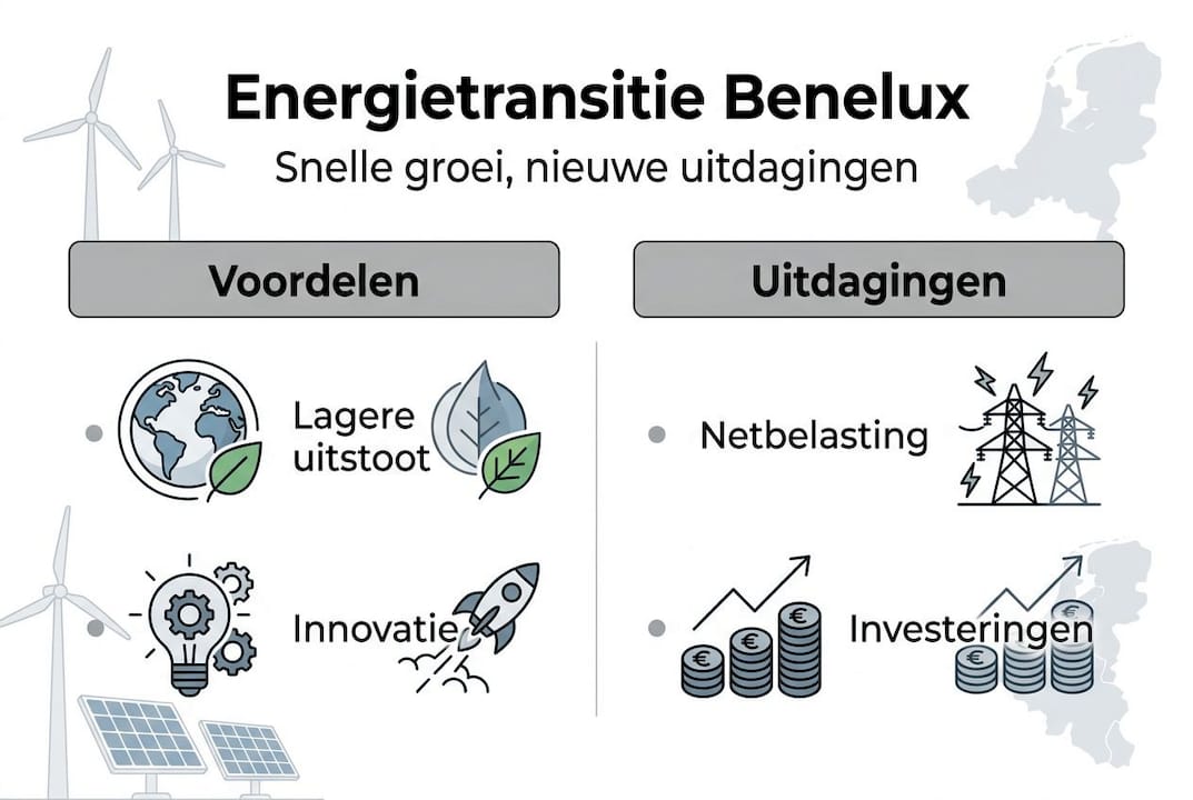 Infographic: De kansen en knelpunten van de energietransitie