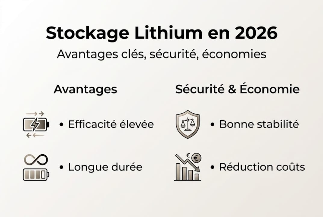 Infographie : les atouts, la sécurité et les économies offertes par le lithium à l’horizon 2026