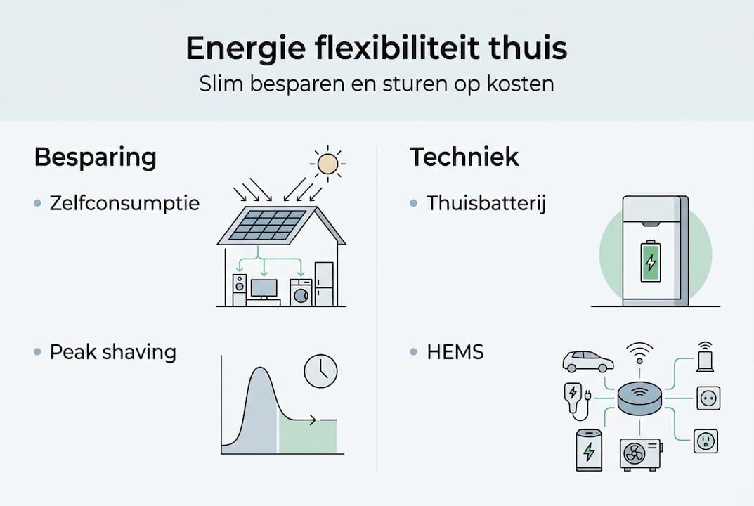 Infographic: Flexibiliteit in energiegebruik en de voordelen daarvan