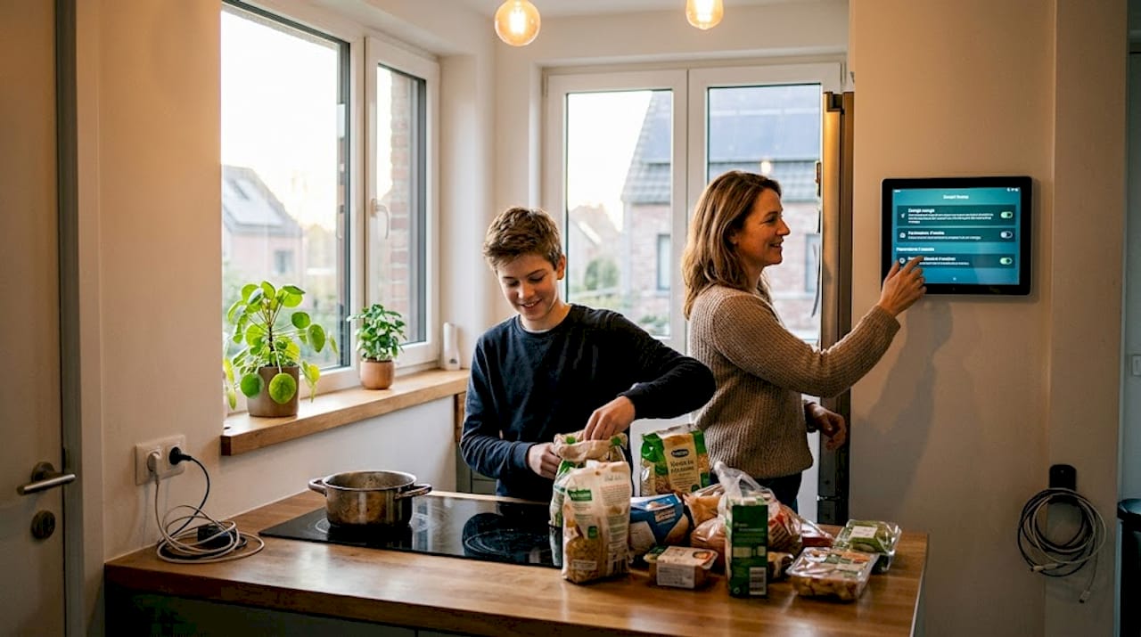 Optimisez la gestion de l'énergie de votre maison grâce à l'association de panneaux solaires et d'une batterie de stockage.