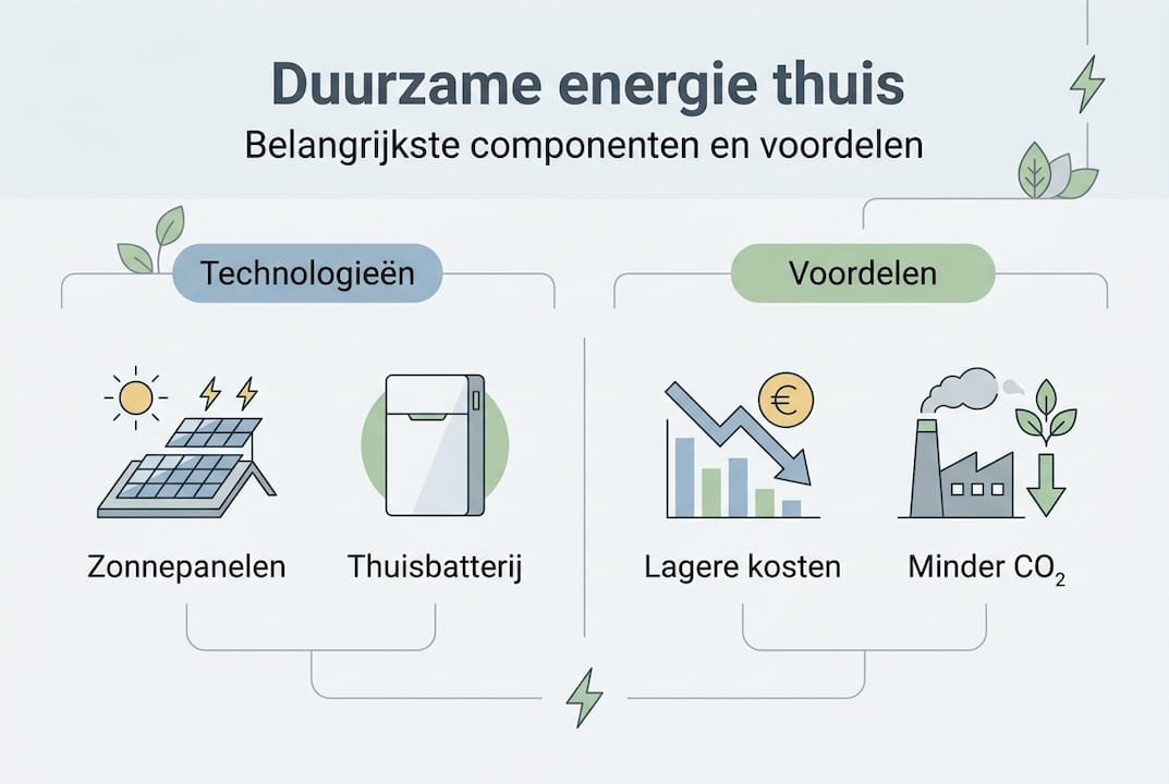 Infographic: een helder overzicht van duurzame energieopties voor thuis