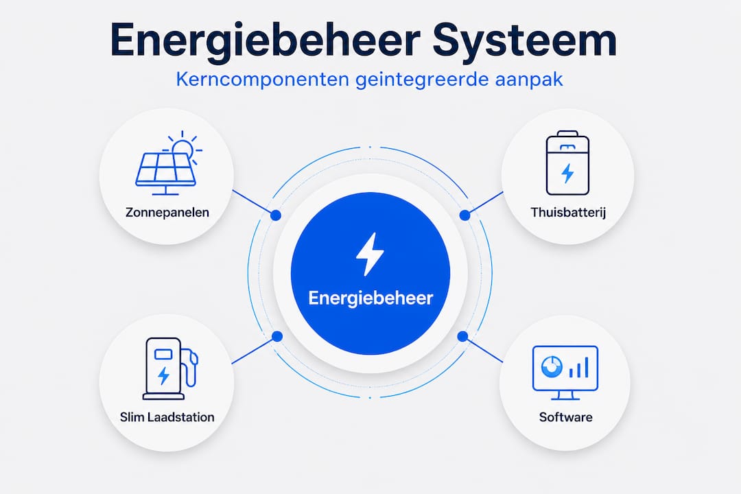 Infographic: onderdelen van een energiebeheersysteem