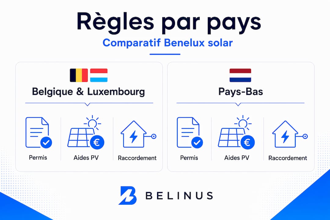 Panorama des réglementations sur l’extension solaire au Benelux
