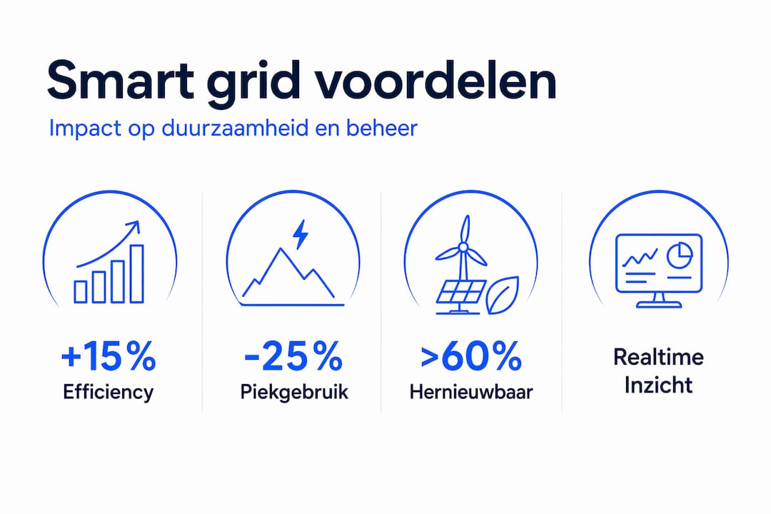 Infographic brengt voordelen van het smart grid helder in beeld met cijfers