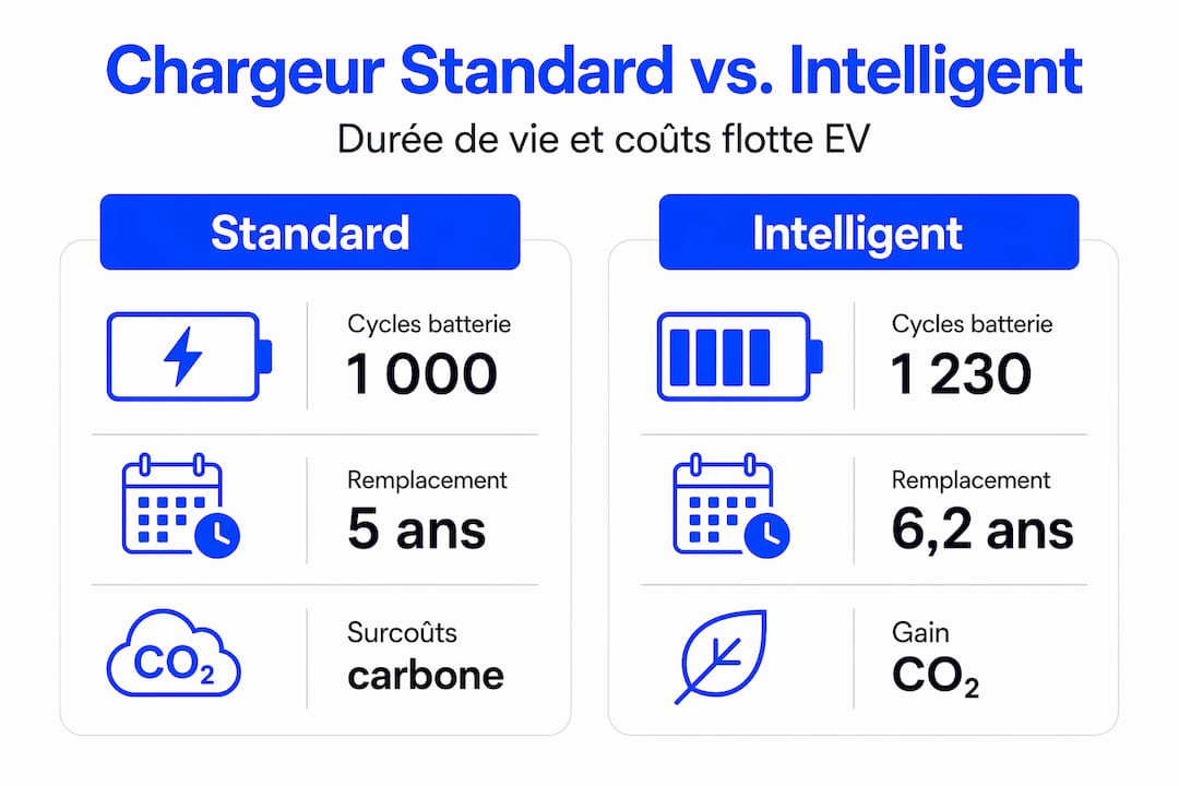 Infographie : quelles différences entre un chargeur classique et un chargeur intelligent ?