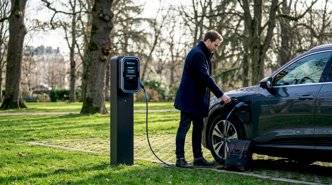 Bornes de recharge pour voitures électriques installées dans les rues de nos quartiers résidentiels