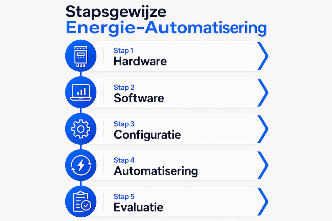 Overzichtelijke infographic: zo automatiseer je je energiebeheer stap voor stap