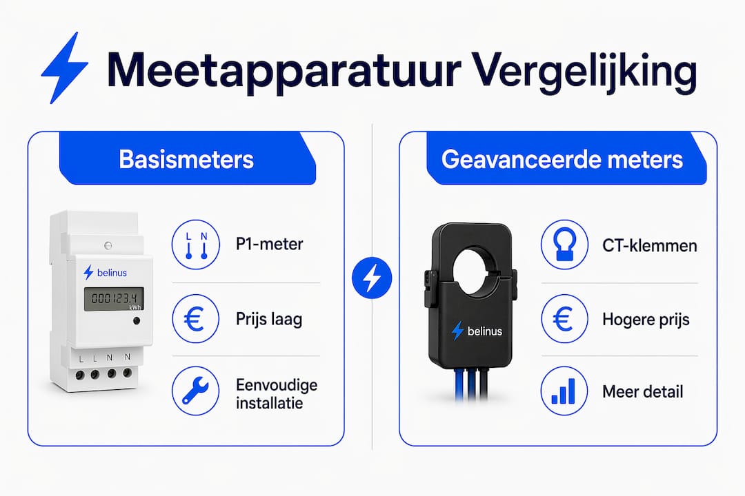 Overzicht van meetinstrumenten in vergelijking