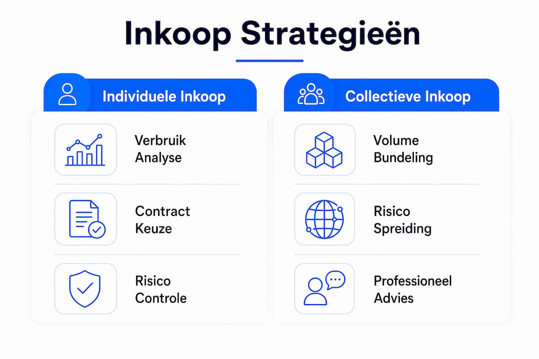 Infographic: individuele inkoop versus samen inkopen – de verschillen op een rij