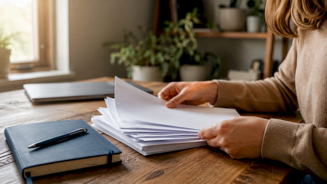 Energiefacturen en overzichten open op tafel uitgespreid