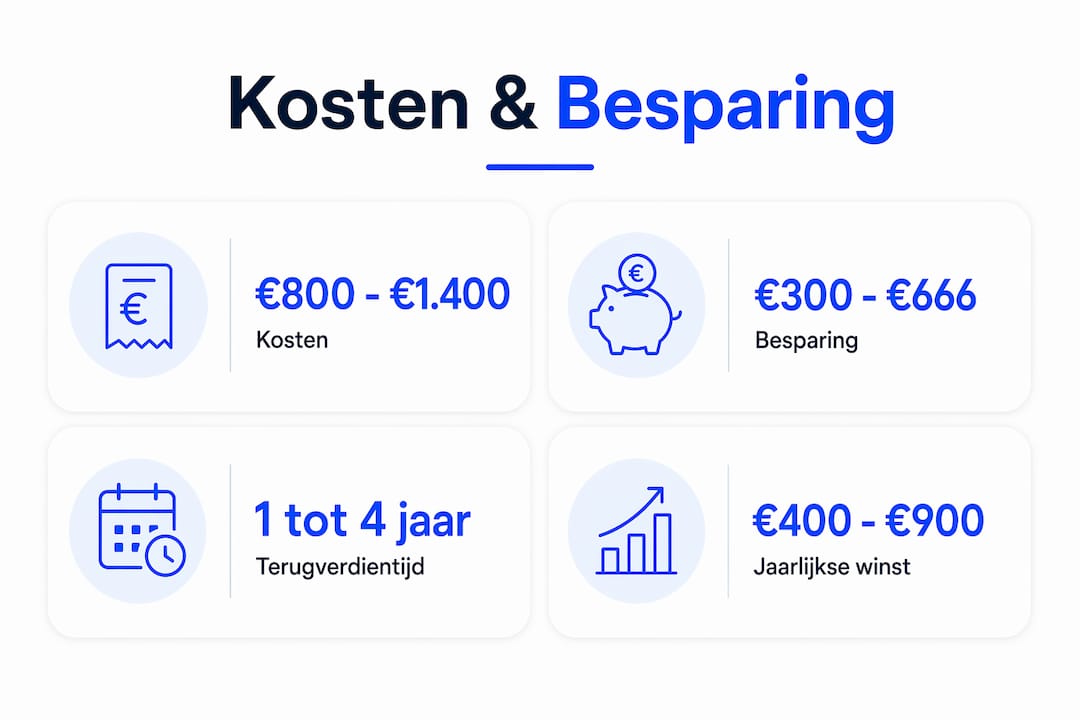 Overzicht van de kosten én de mogelijke besparingen bij het gebruik van slimme laadpalen