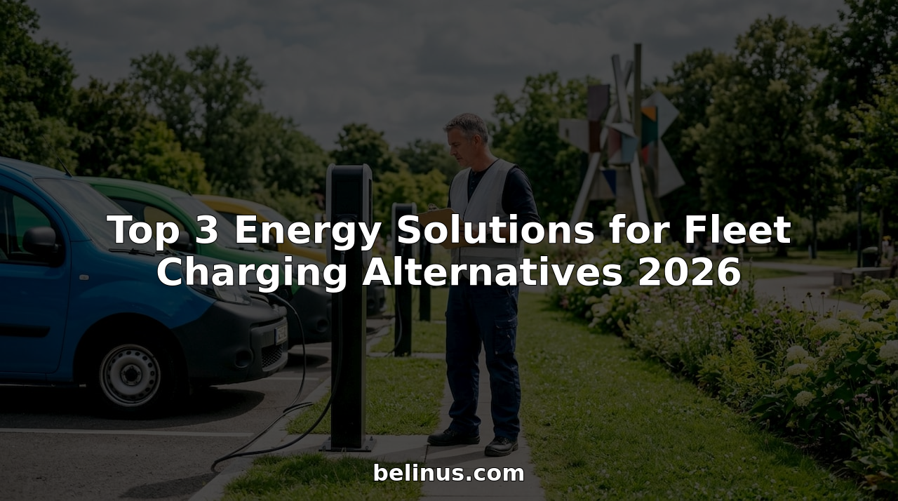 Fleet manager inspecting electric vehicle charging stations