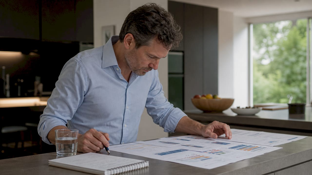 Energy trader working on European market data