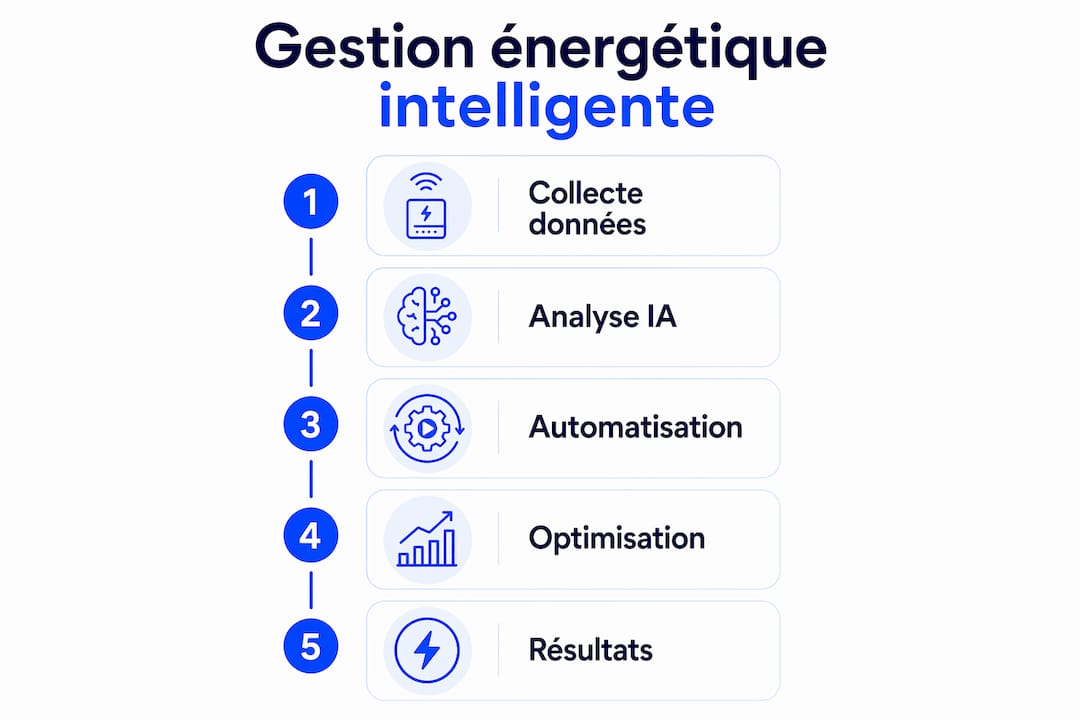 Infographie : les étapes essentielles pour une gestion énergétique optimale