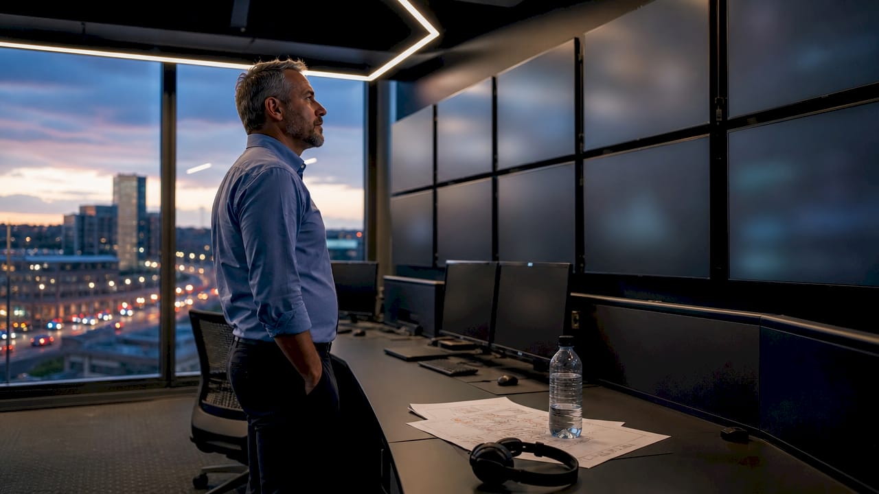 Grid operator monitoring real-time grid controls