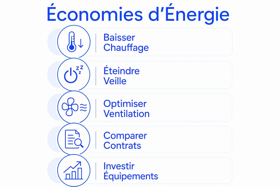 Infographie : les clés pour diminuer sa consommation d’énergie au quotidien