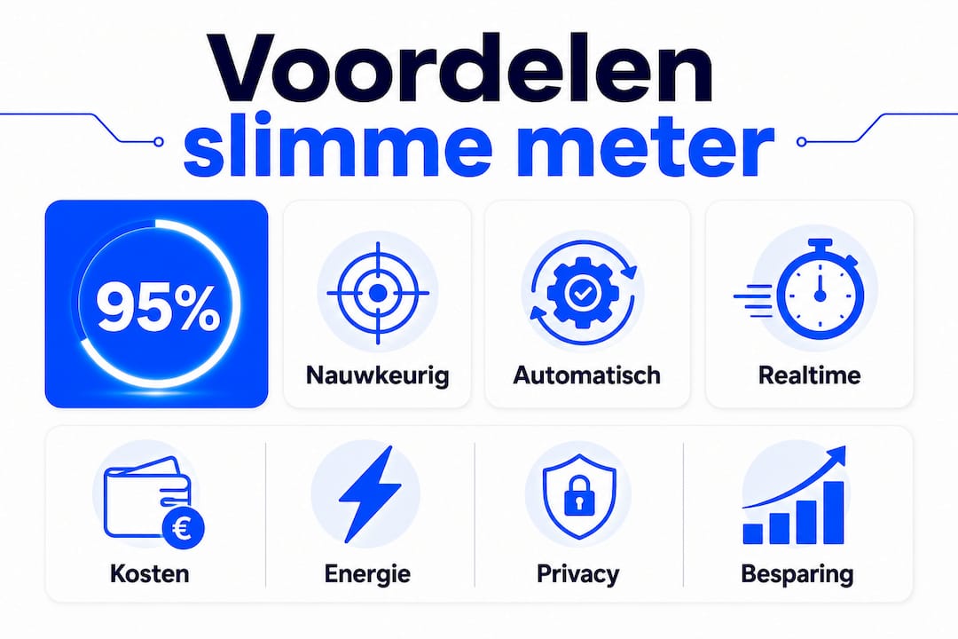 Overzicht: de pluspunten van een slimme meter op een rij
