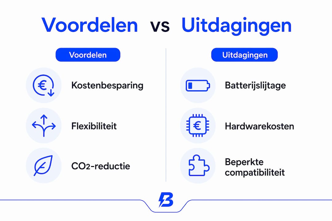 Infographic: de kansen en knelpunten van V2G op een rij