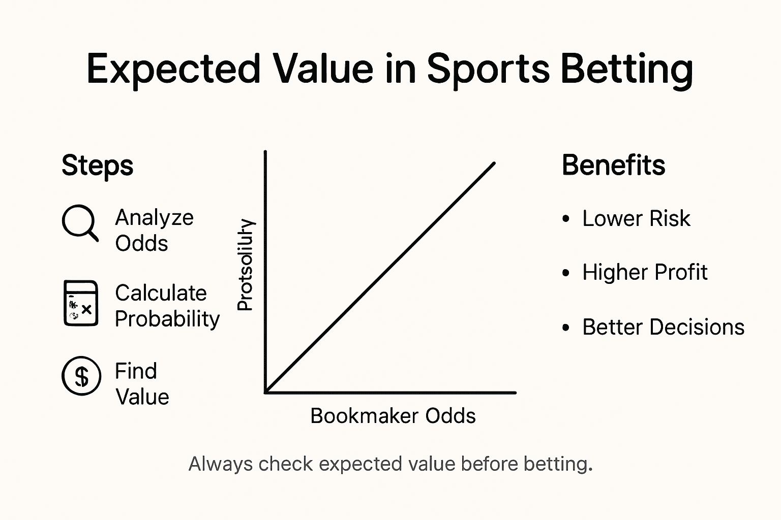 Infographic explaining expected value in betting