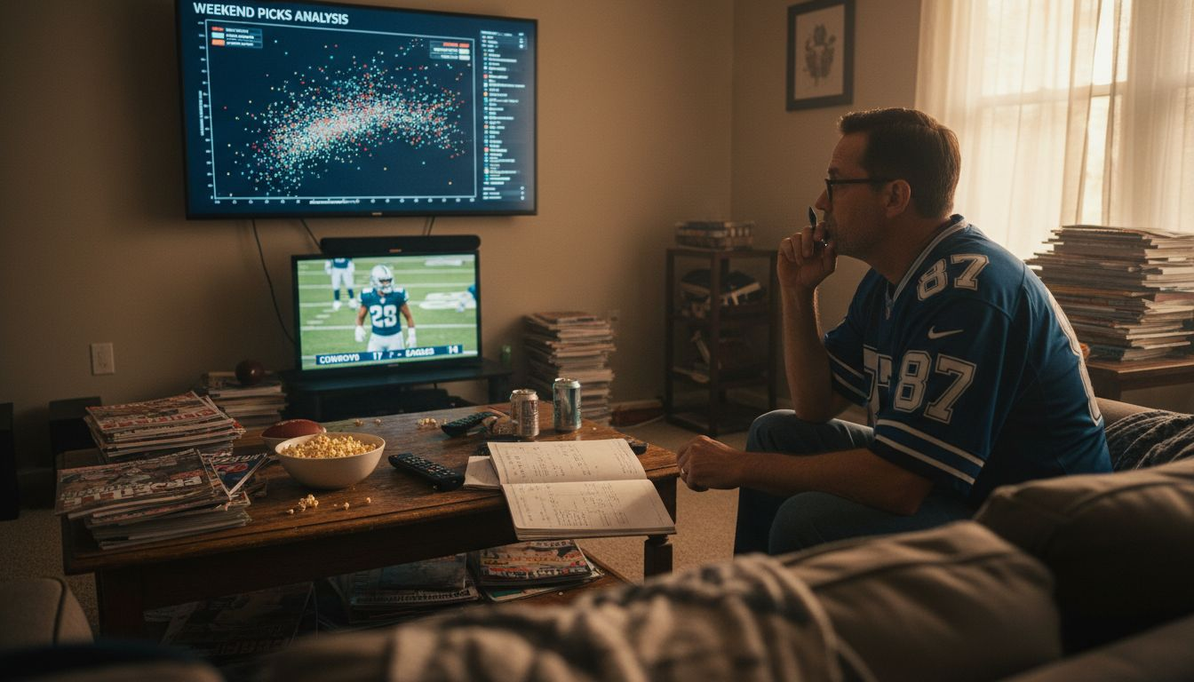 Bettor examining heatmap and dashboard