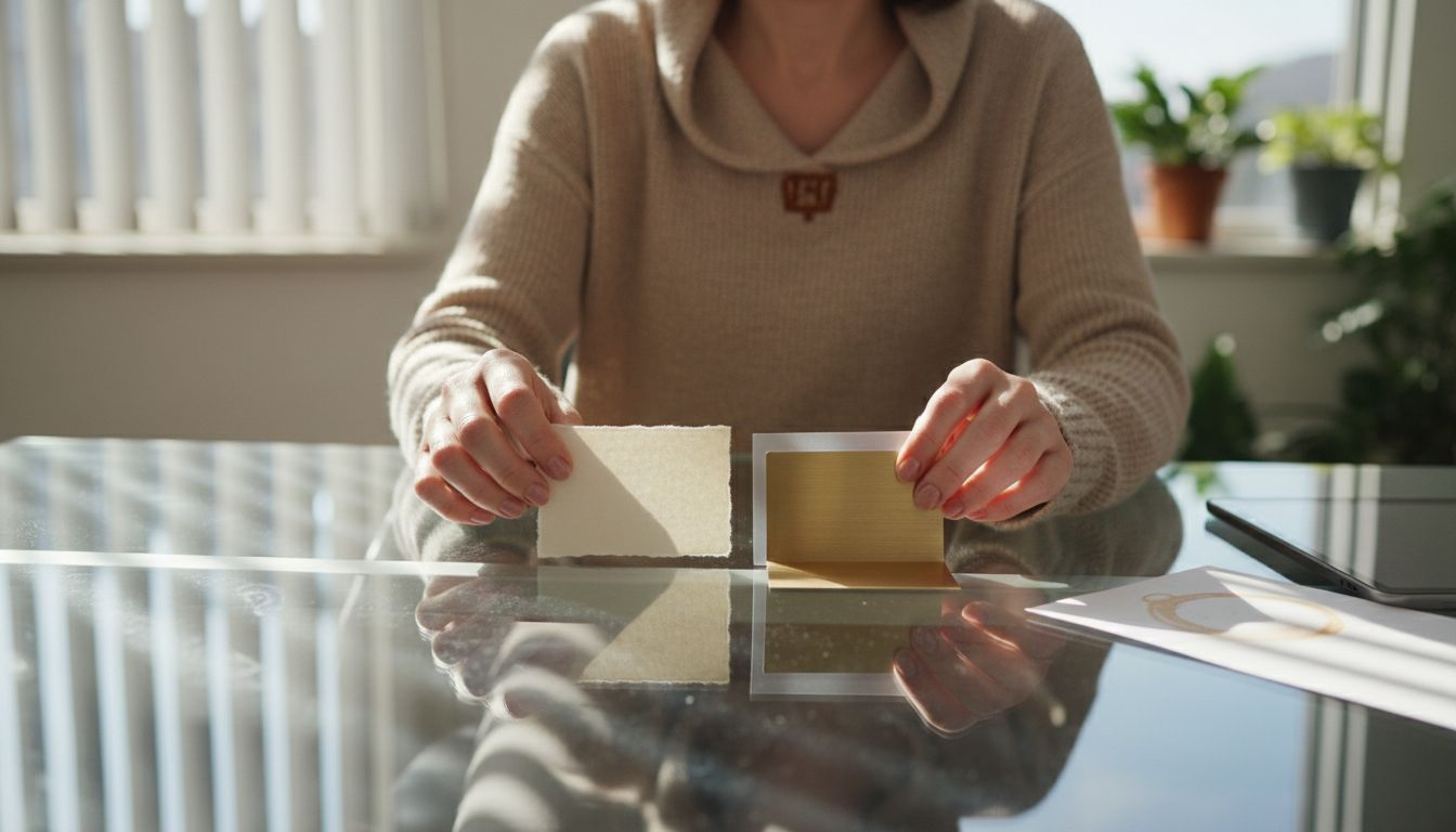 Testing paper, plastic, and metal business cards