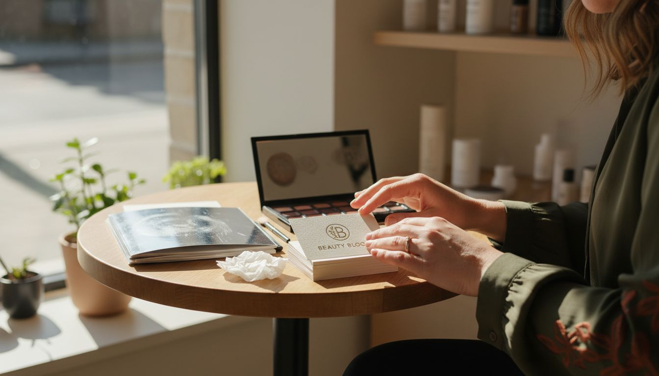 Marketer feeling tactile foil stamped card