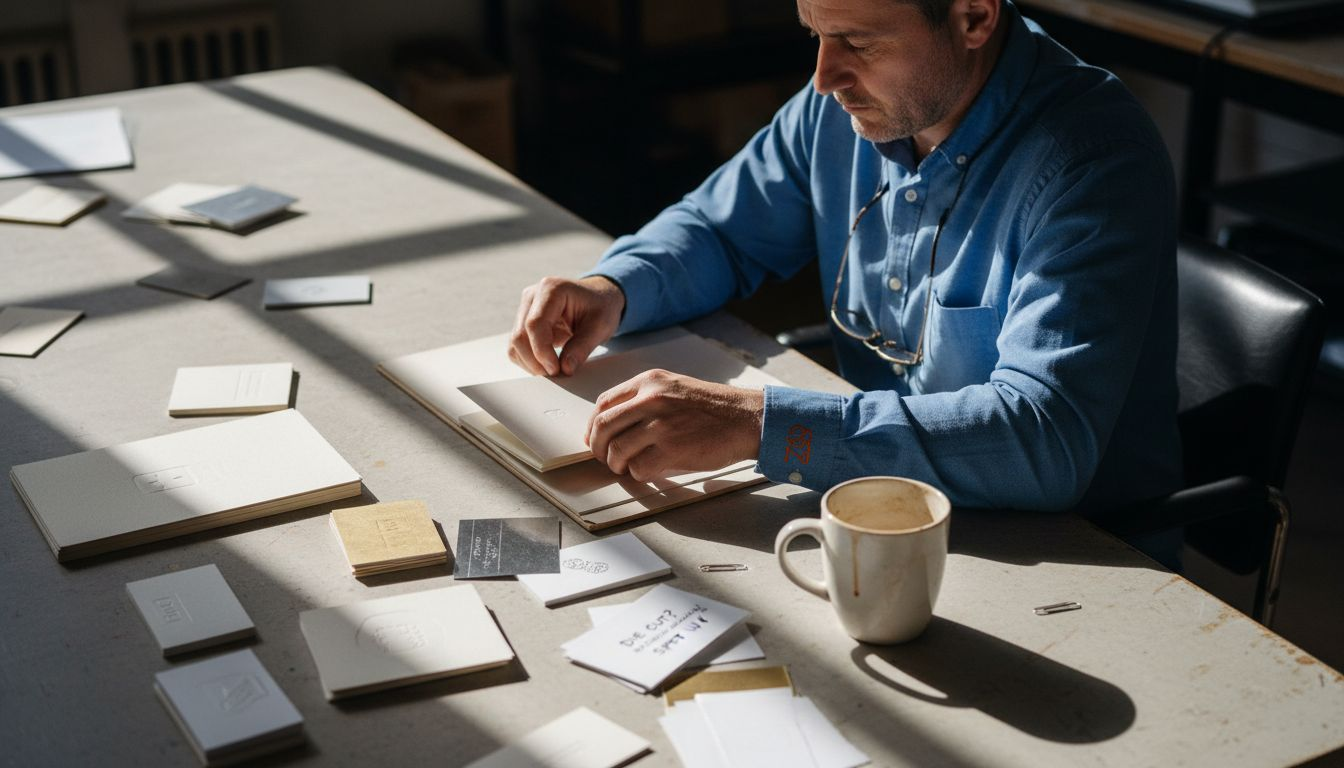 Specialist reviews luxury card finish samples