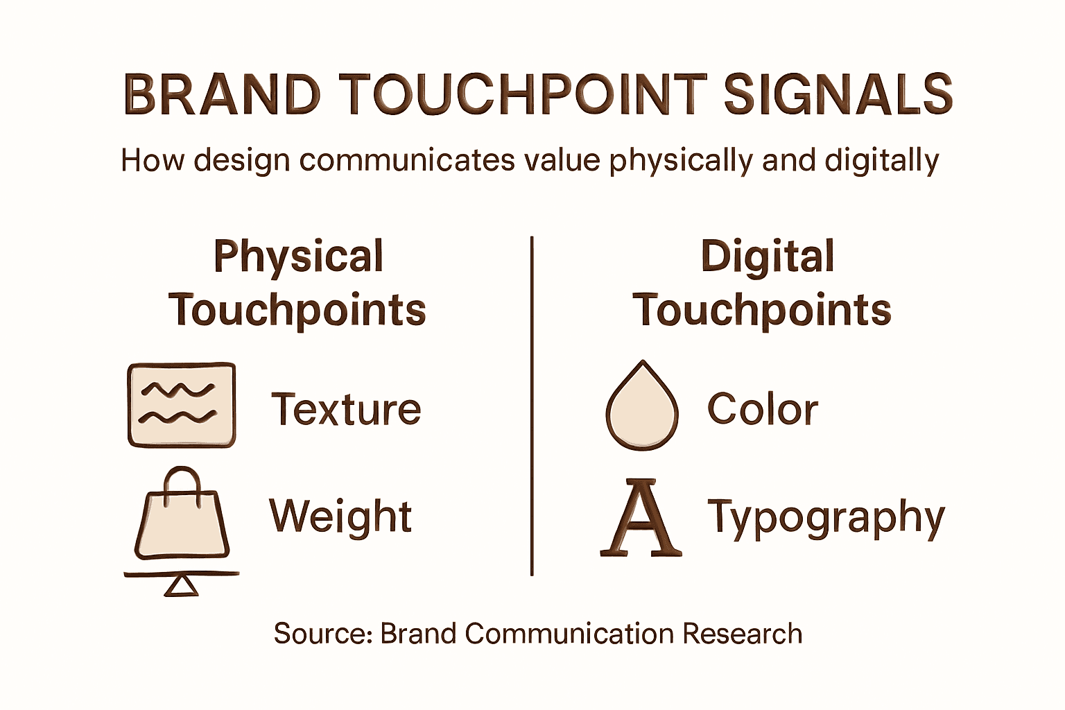 Infographic shows physical and digital brand signals