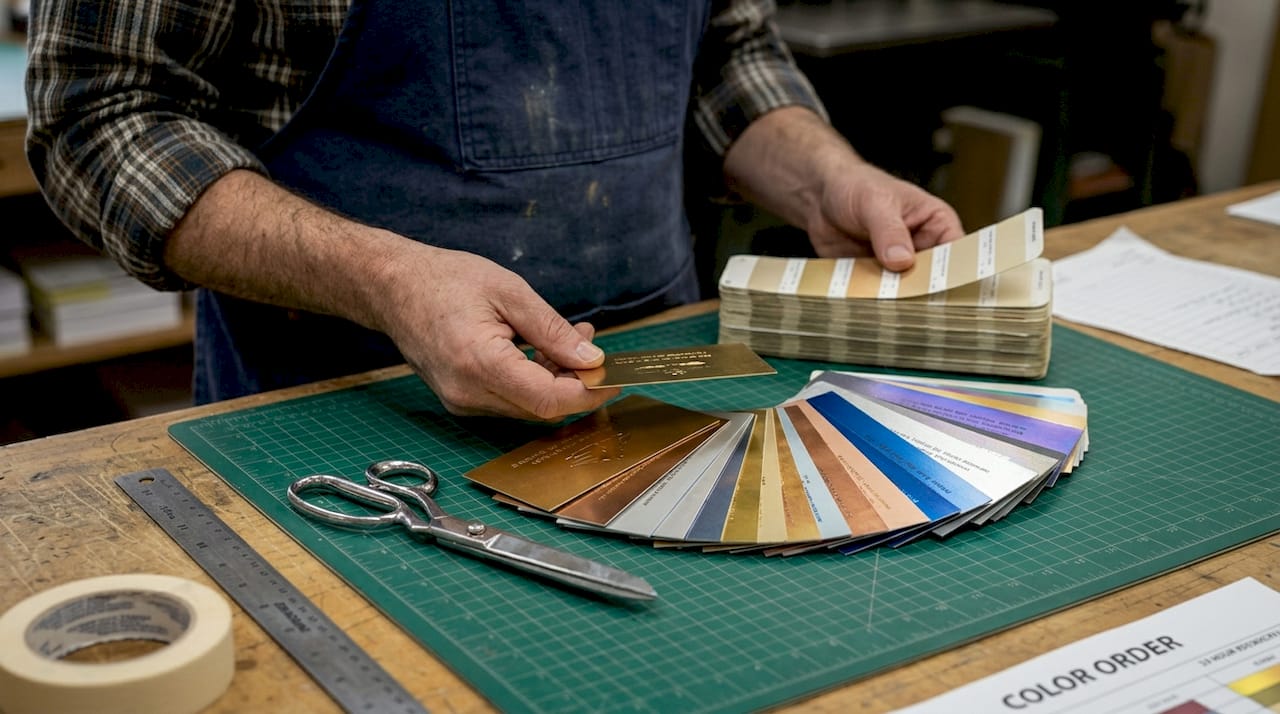 Print expert reviews metallic foil card colors