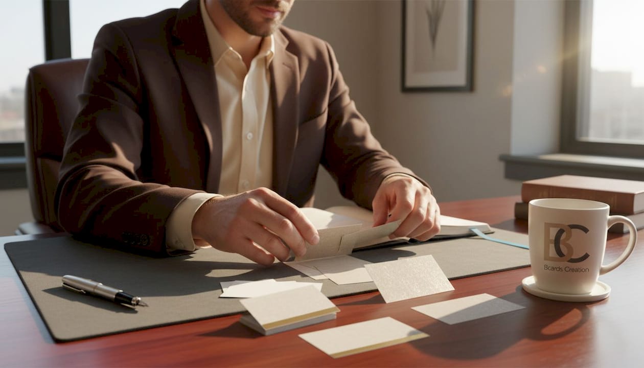 Luxury card materials cotton stock and metal