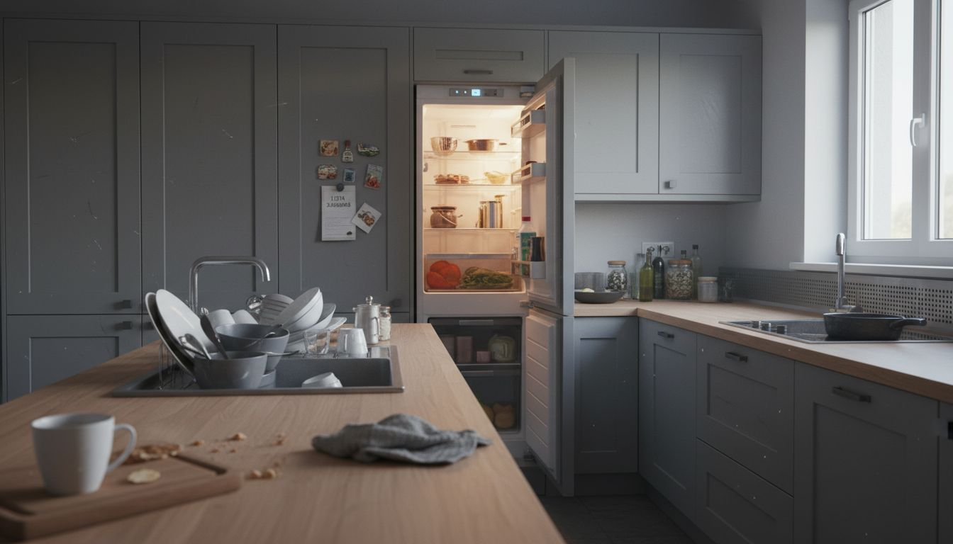 Funkcjonalna kuchnia z wyraźnie wydzielonymi strefami pracy