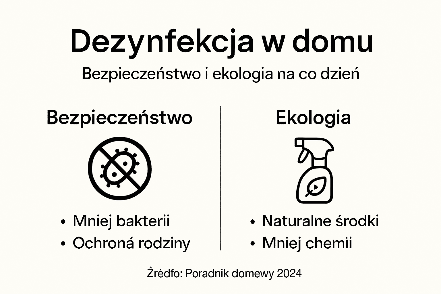 Infografika: Dlaczego warto regularnie dezynfekować dom?
