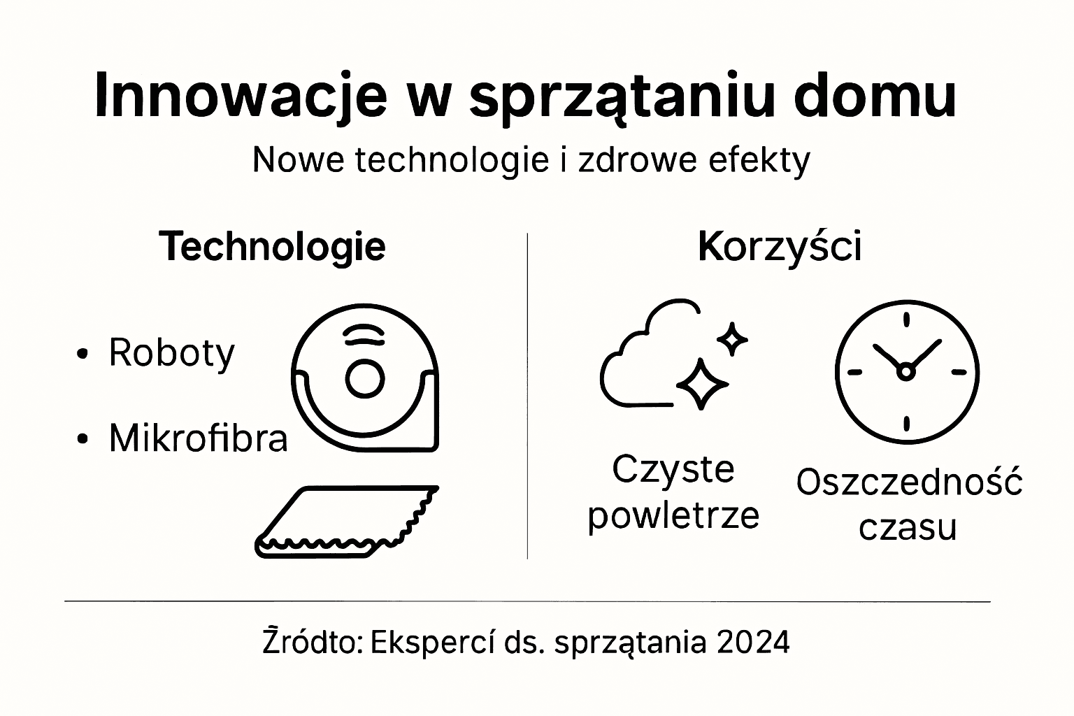 Infografika przedstawiająca nowatorskie rozwiązania i ich wpływ na zdrowie
