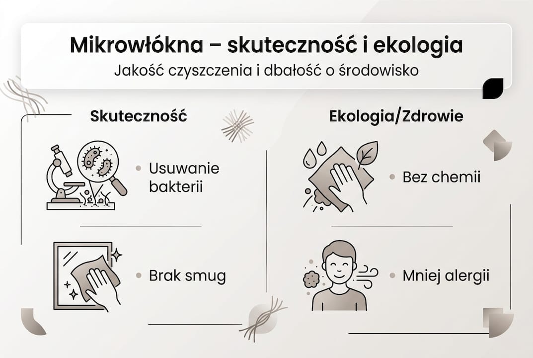 Infografika: mikrowłókna – wpływ na środowisko i nasze zdrowie