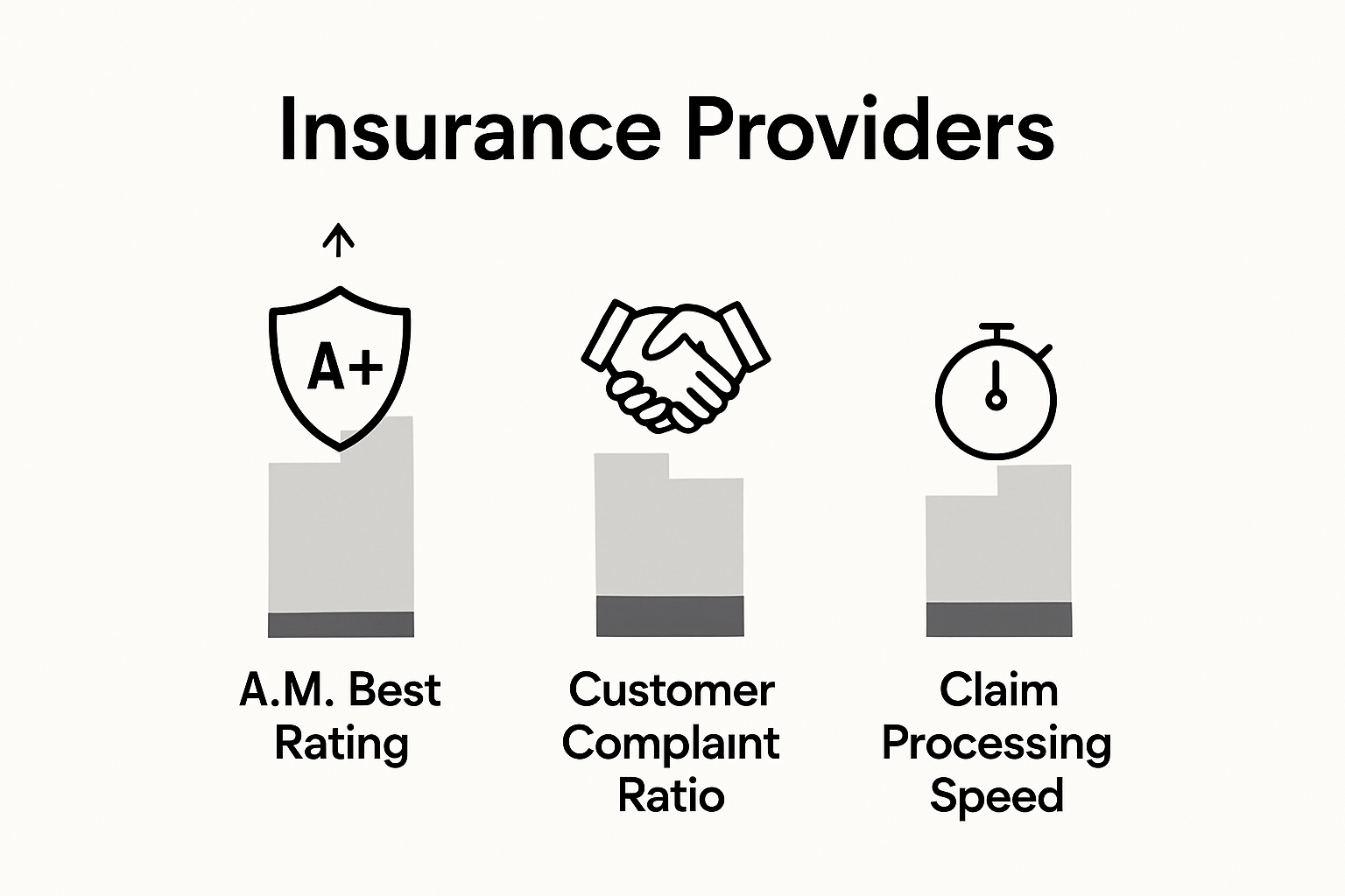 Infographic comparing insurer ratings and speed