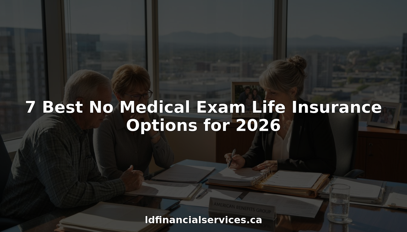 Senior couple consults insurance agent in city office