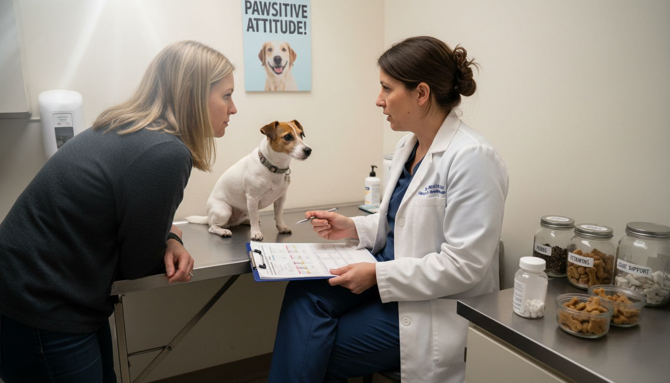 Vet and owner discuss holistic pet care