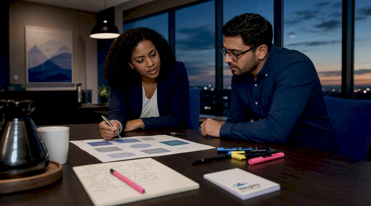 Team discussing types of cyber threat intelligence