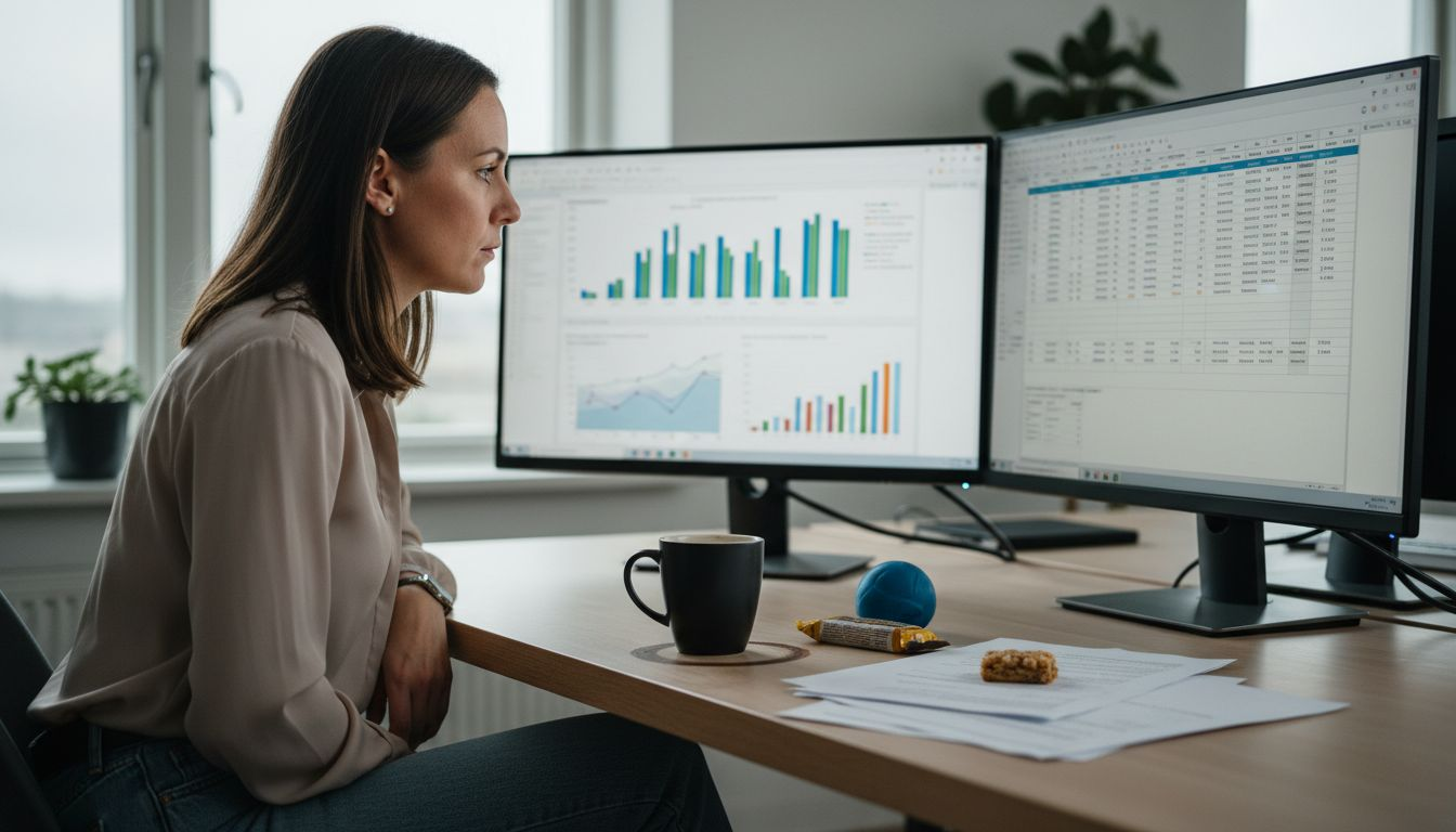 En marketingspecialist vurderer løbende, hvilke kanaler der virker bedst, og holder øje med konkurrenternes tiltag.