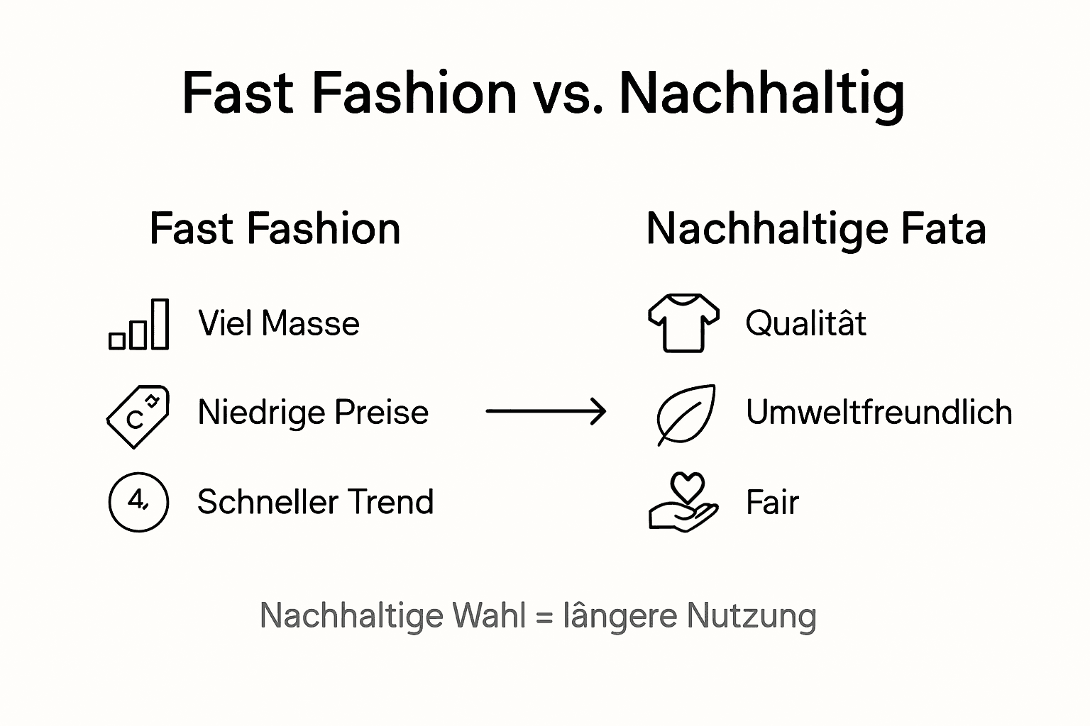 Übersicht: Fast Fashion im Vergleich zu nachhaltiger Mode – Zahlen, Fakten und Hintergründe