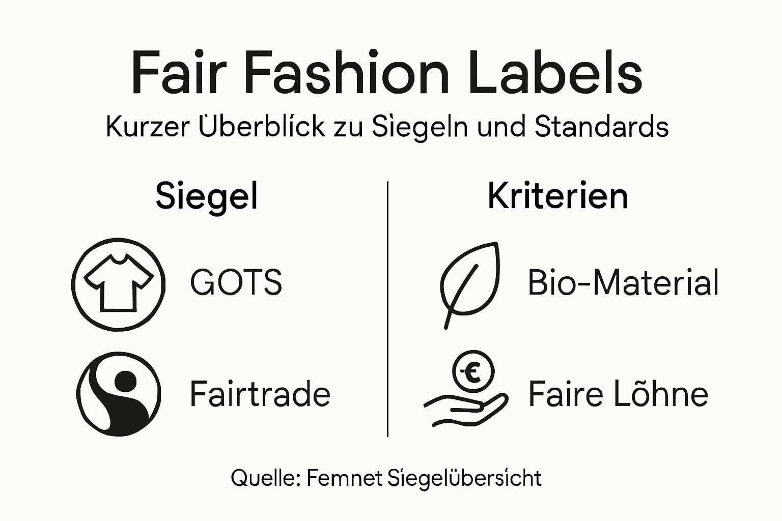 Übersicht über nachhaltige Mode-Siegel und deren Kriterien
