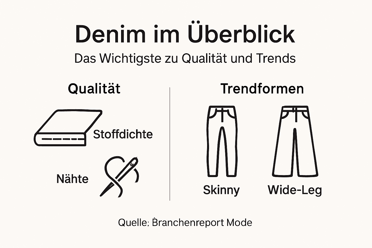 Jeans-Qualität und aktuelle Trends auf einen Blick – die große Infografik