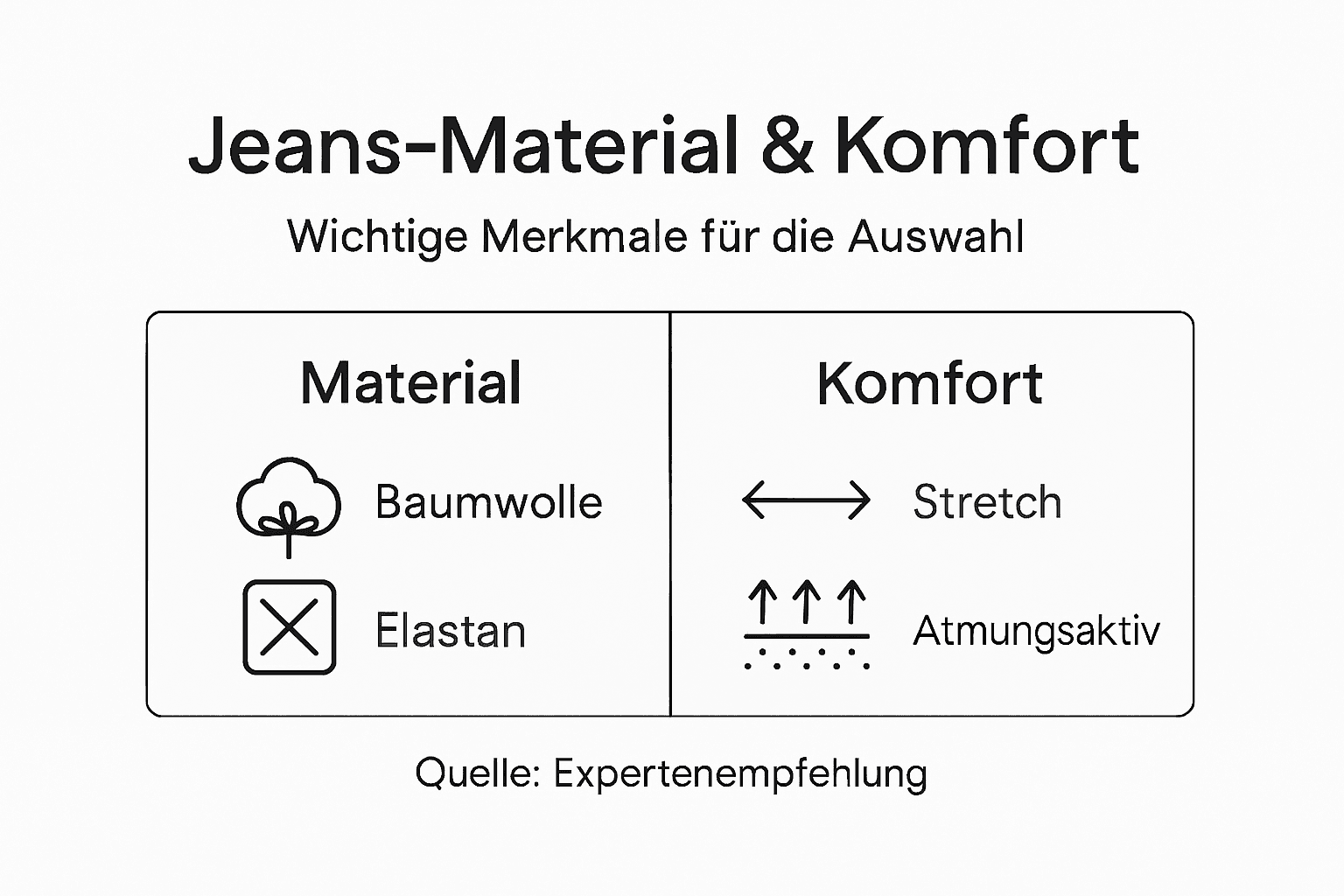 Jeans: Materialien und Tragekomfort auf einen Blick