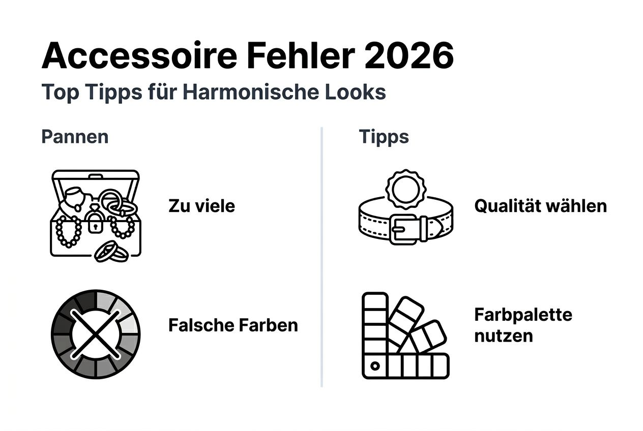 Infografik: Die häufigsten Accessoire-Fauxpas und wie du sie vermeidest