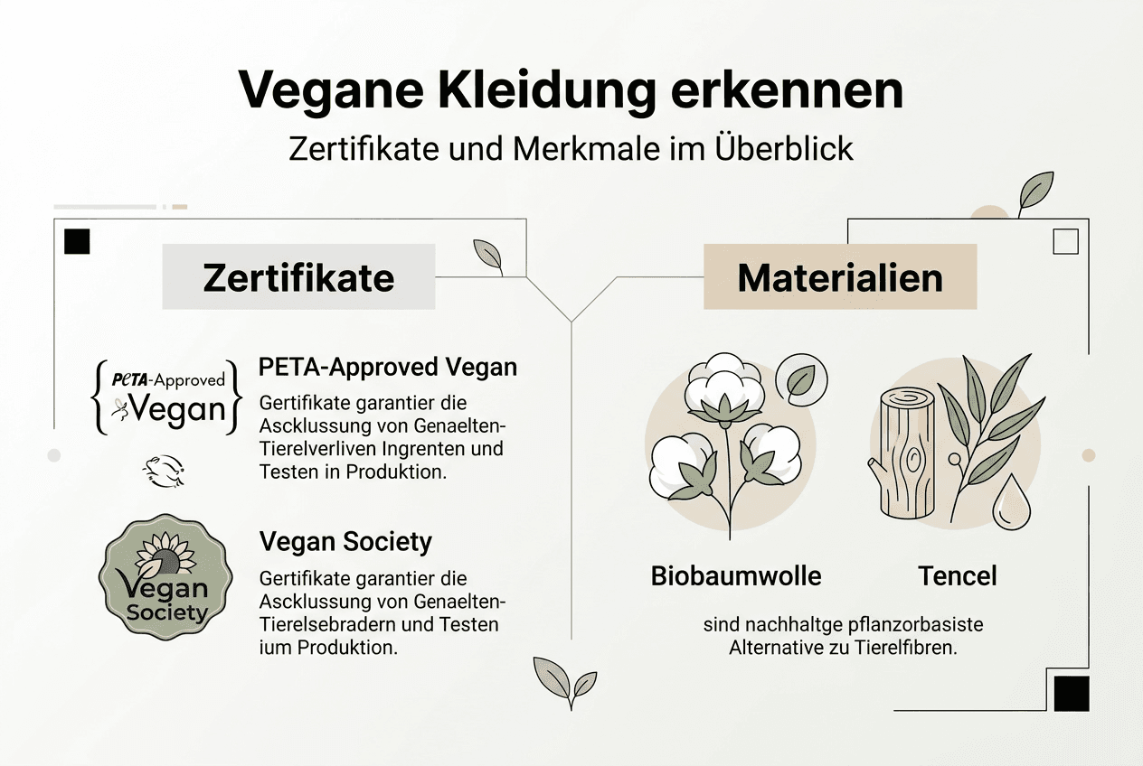 Übersicht: Die wichtigsten Zertifikate für vegane Mode auf einen Blick