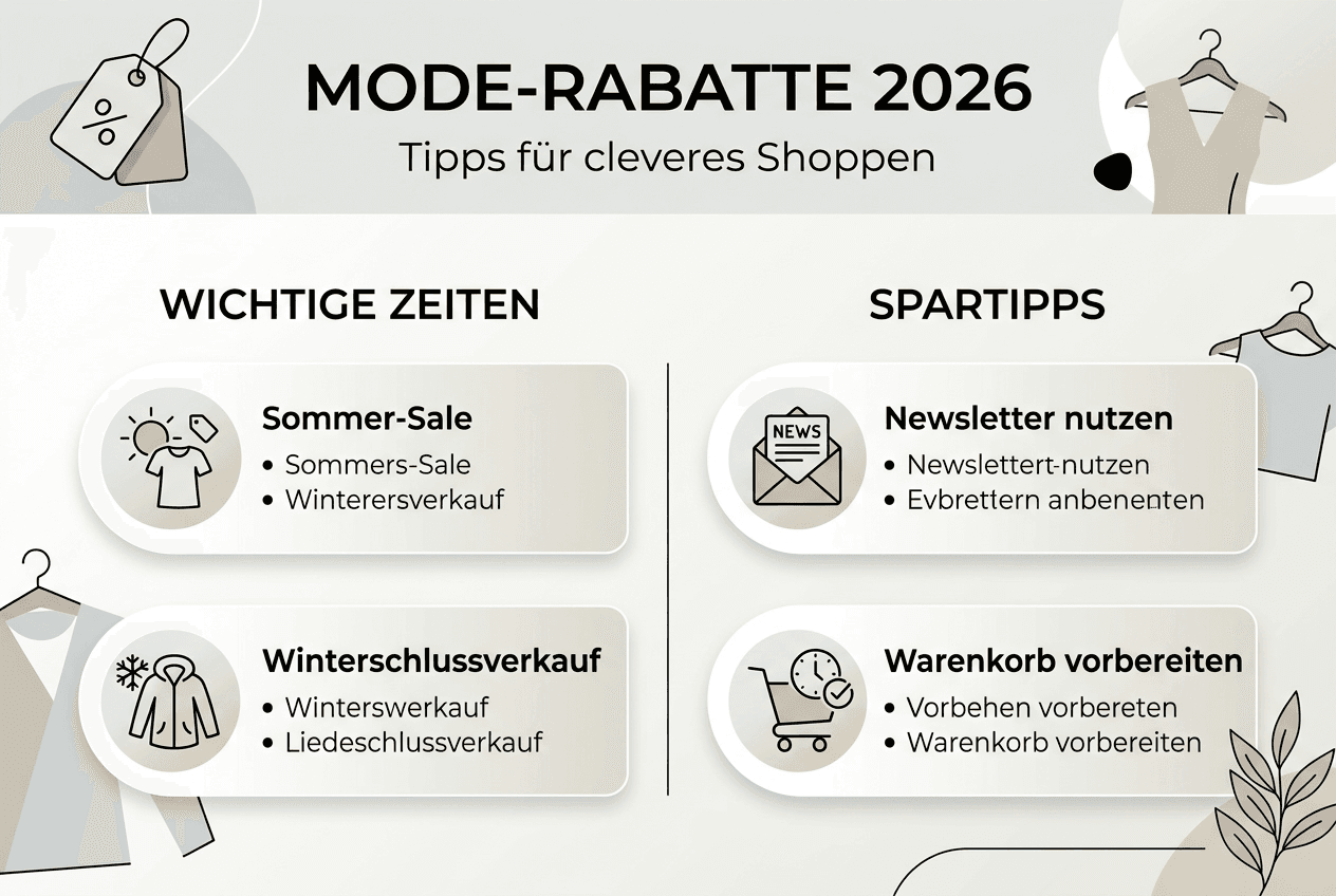 Infografik: Die besten Modedeals 2026 – So sparen Sie beim Shoppen