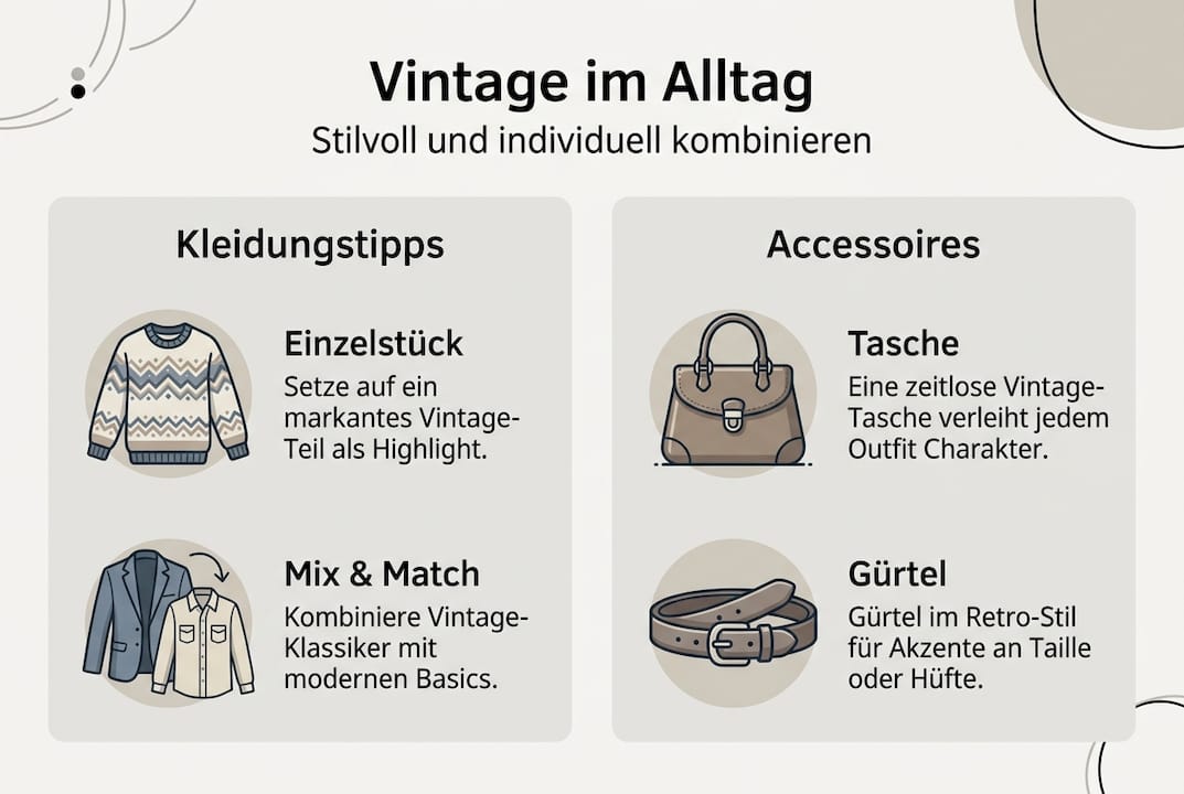 Infografik: So lässt sich Vintage stilvoll in den Alltag integrieren